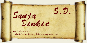 Sanja Dinkić vizit kartica